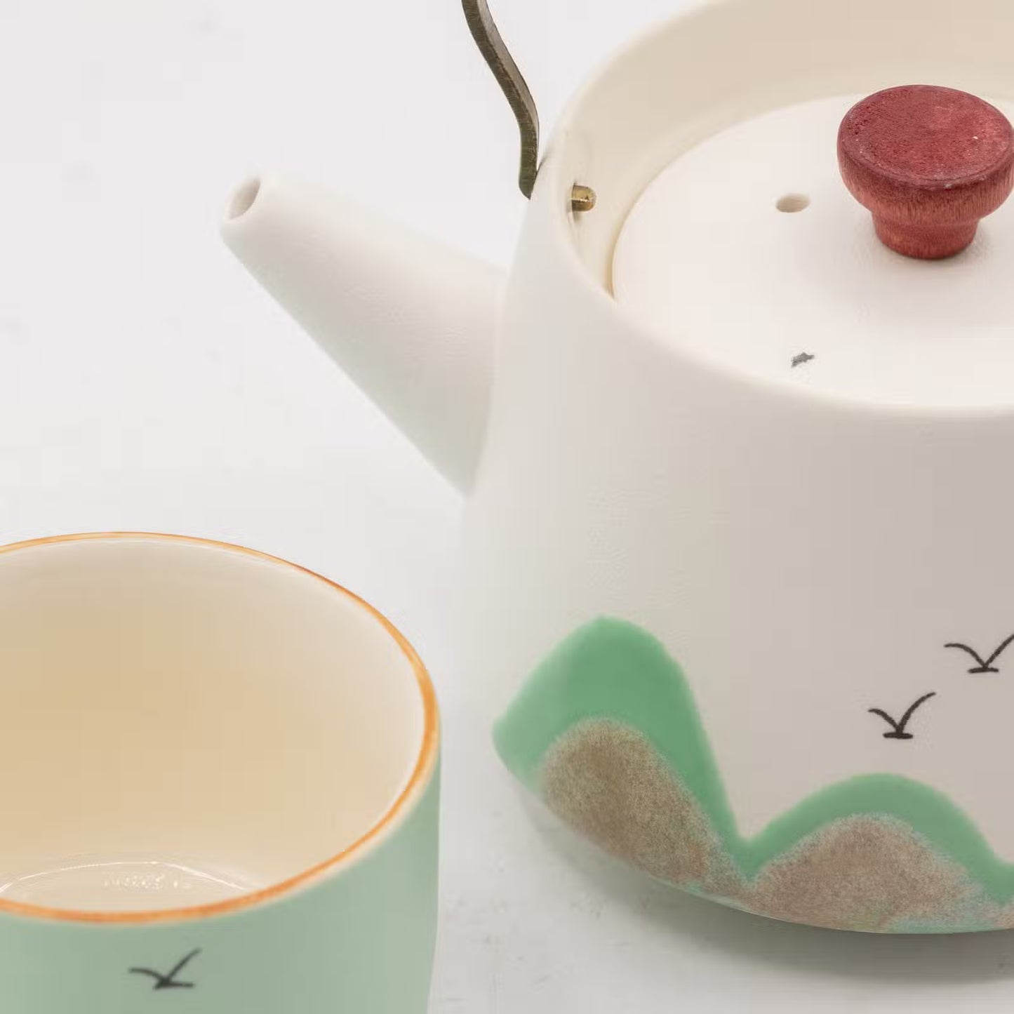 Japanese Tea Ceremony Set | Ceramic Teapot & Cup Gift Set