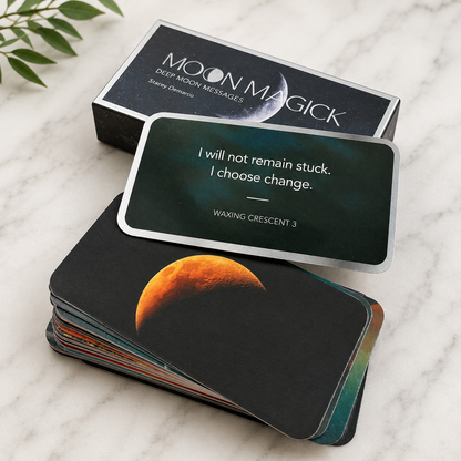 Moon Magick Deep Moon Messages | Lunar Affirmation Cards