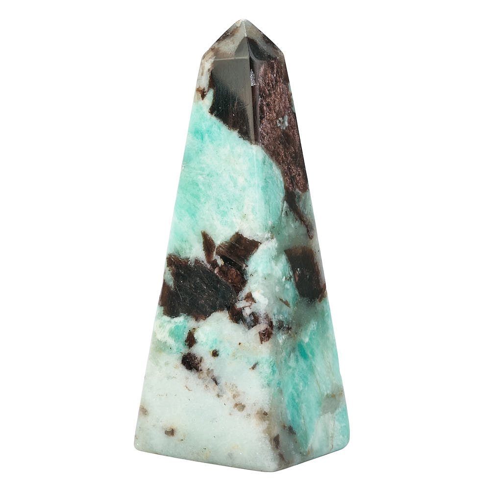 Amazonite Crystal Obelisk Point