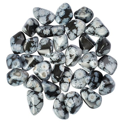 Snowflake Obsidian Tumblestone - Medium - Crystal Nest