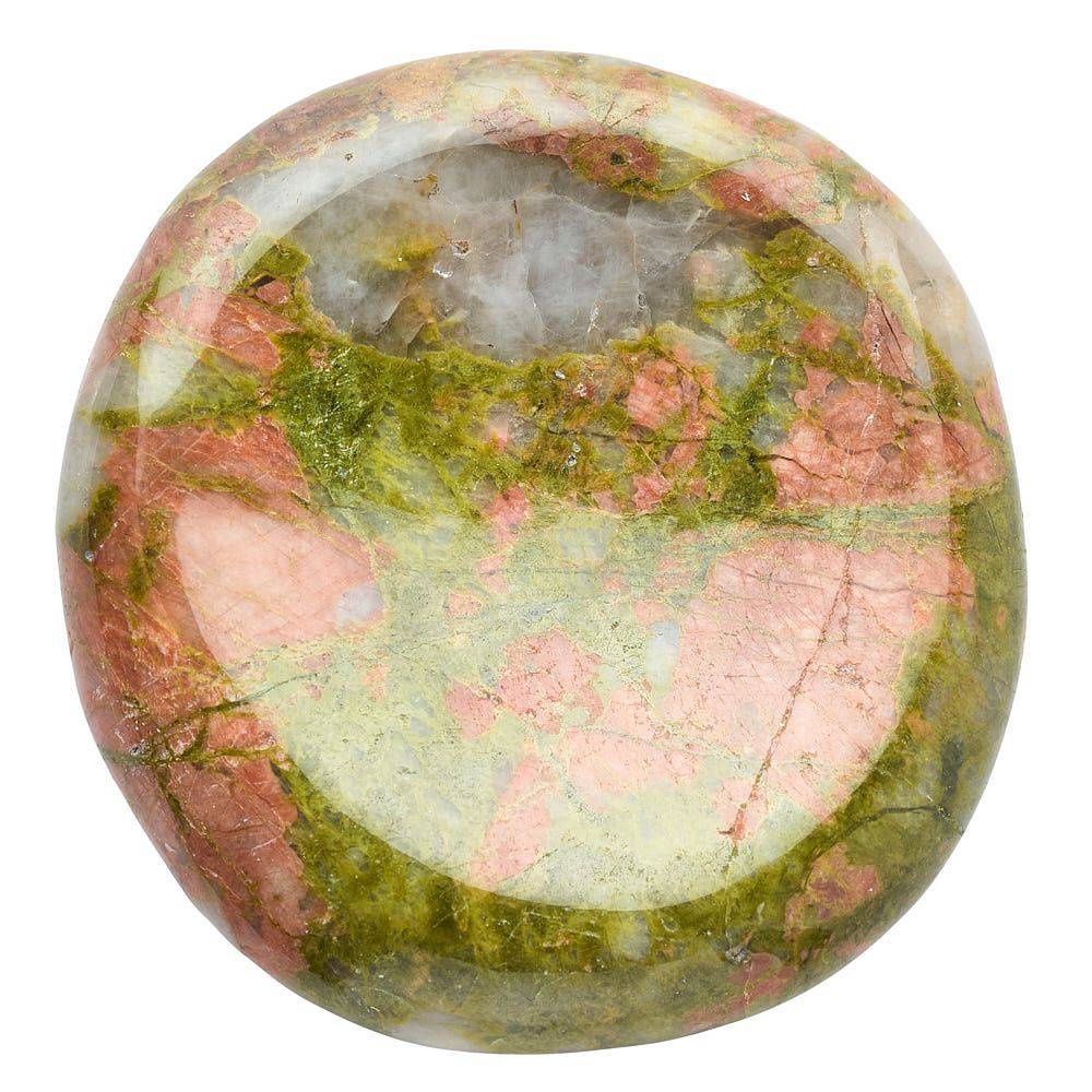 Unakite Freeform Worry Stone - Crystal Nest