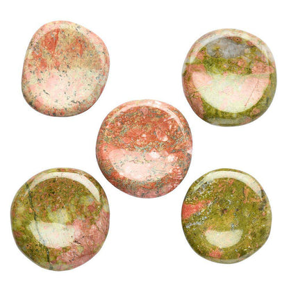 Unakite Freeform Worry Stone - Crystal Nest