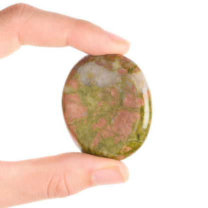 Unakite Freeform Worry Stone - Crystal Nest