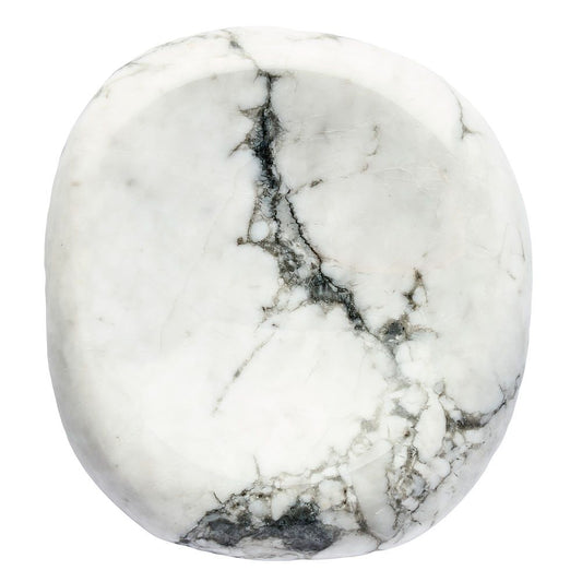 Howlite Freeform Worry Stone | Stress Relief & Calming - Crystal Nest