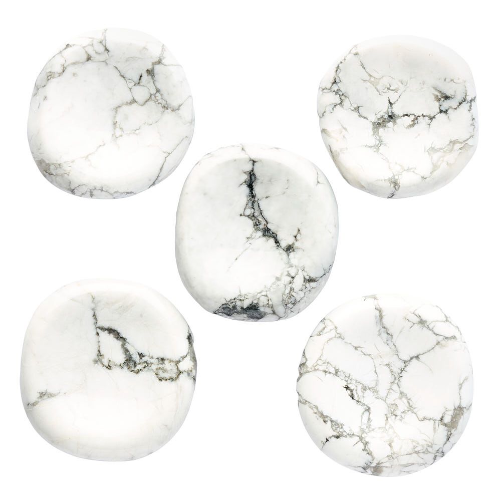Howlite Freeform Worry Stone | Stress Relief & Calming - Crystal Nest
