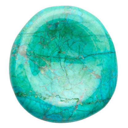 Chrysocolla Howlite Freeform Worry Stone - Crystal Nest