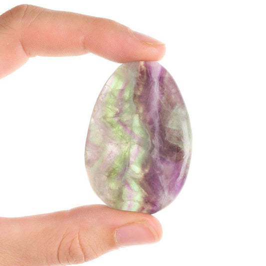 Rainbow Fluorite Thumb Stone - Crystal Nest