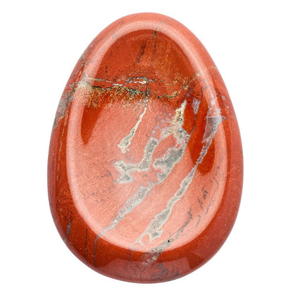 Red Jasper Worry Stone | Grounding, Strength & Courage