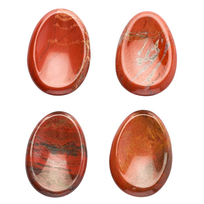 Red Jasper Worry Stone | Grounding, Strength & Courage