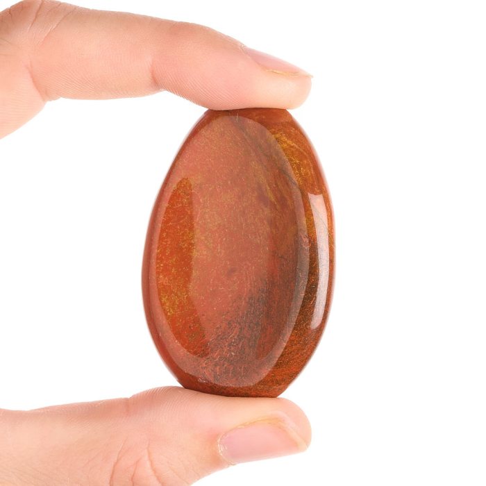 Red Jasper Worry Stone | Grounding, Strength & Courage
