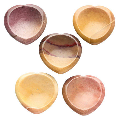 Mookaite Heart Thumb Stone - Crystal Nest
