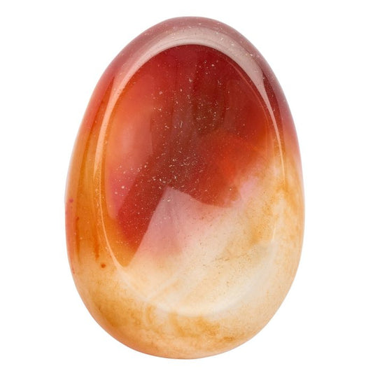 Carnelian Worry Stone - Crystal Nest