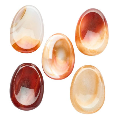 Carnelian Worry Stone - Crystal Nest