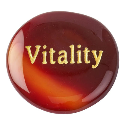 Carnelian Worry Stone “Vitality” | Energy & Confidence Crystal - Crystal Nest