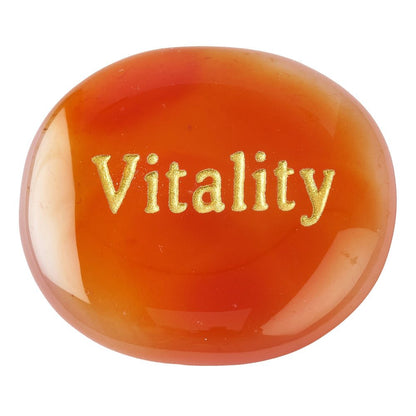 Carnelian Worry Stone “Vitality” | Energy & Confidence Crystal - Crystal Nest