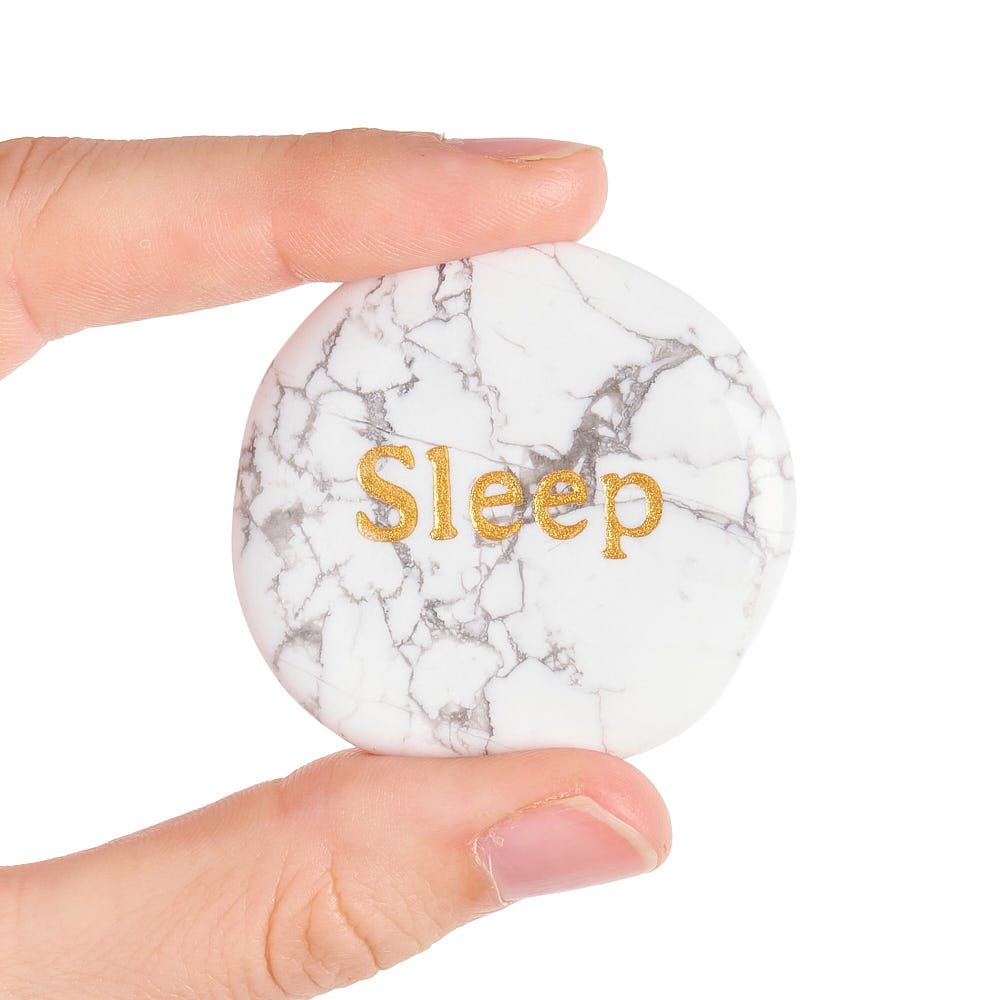White Howlite Sleep Smoothstone
