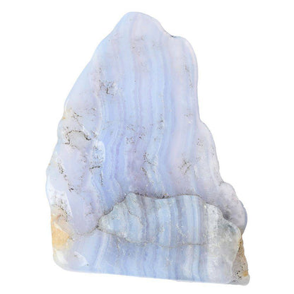Polished Blue Lace Agate Slice - Crystal Nest
