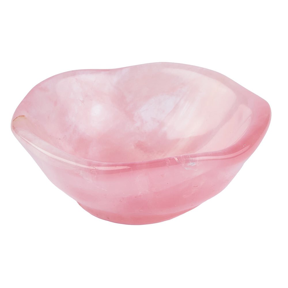Rose Quartz Crystal Trinket Bowl | Love, Calm & Heart Healing - Crystal Nest