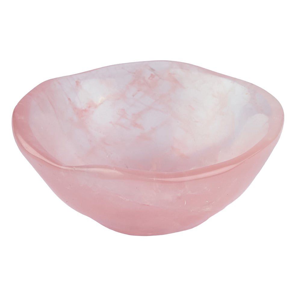 Rose Quartz Crystal Trinket Bowl | Love, Calm & Heart Healing - Crystal Nest