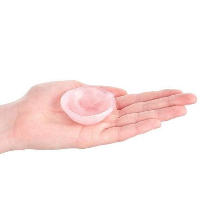 Rose Quartz Crystal Trinket Bowl | Love, Calm & Heart Healing - Crystal Nest
