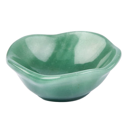 Green Aventurine Crystal Trinket Bowl | Luck & Prosperity - Crystal Nest