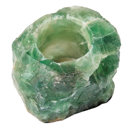 Rainbow Fluorite Tealight Holder | Calm & Focus