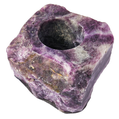 Rainbow Fluorite Tealight Holder | Calm & Focus