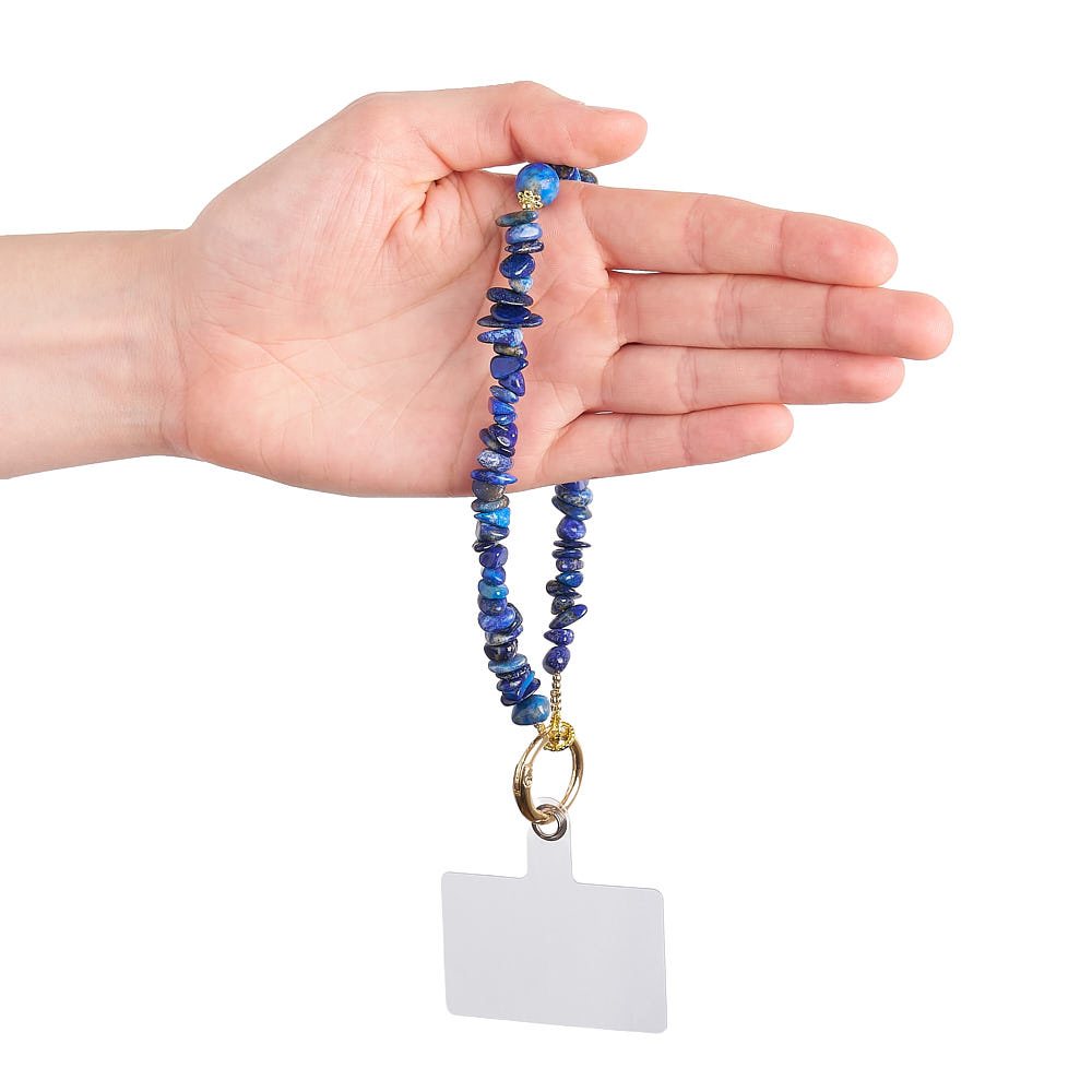 Lapis Lazuli Crystal Phone & Wrist Charm | Wisdom & Protection Strap - Crystal Nest