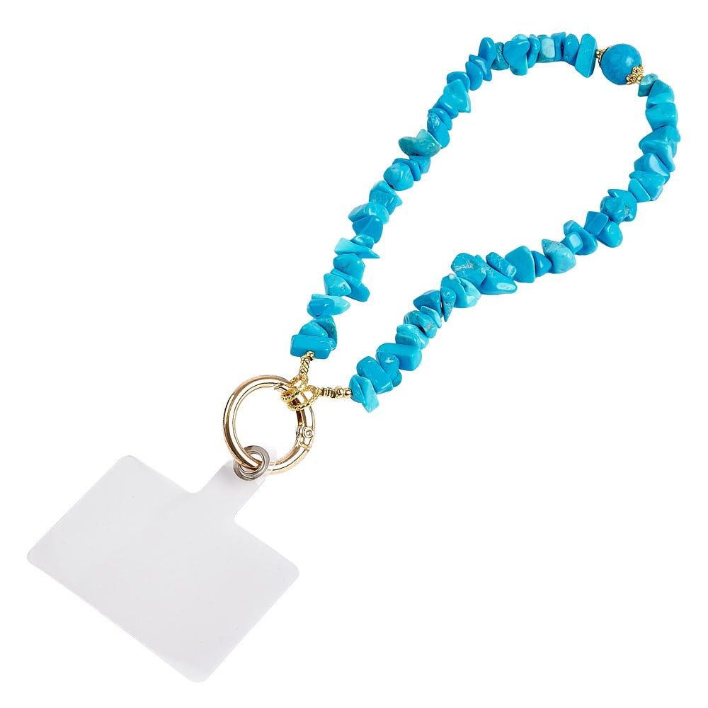Turquoise Crystal Phone & Wrist Charm | Protective Energy Strap - Crystal Nest