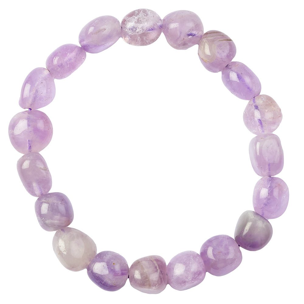 Amethyst Tumblestone Bracelet - Crystal Nest