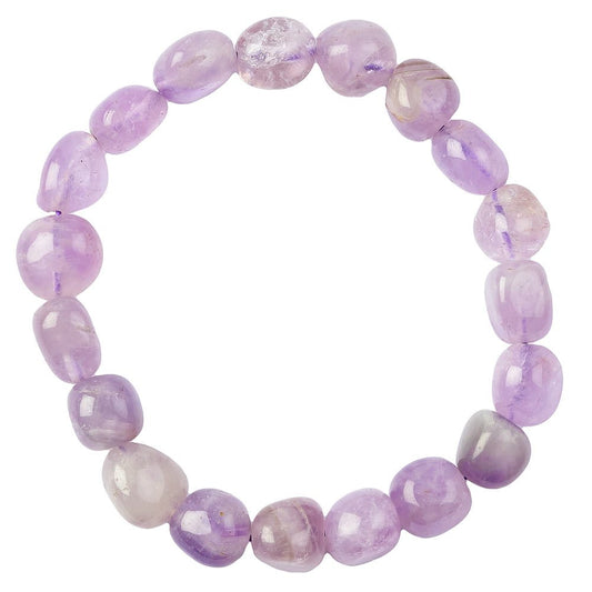 Amethyst Tumblestone Bracelet - Crystal Nest