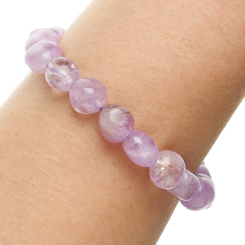 Amethyst Tumblestone Bracelet - Crystal Nest