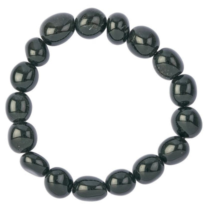 Anthophyllite with Biotitic Tumblestone Bracelet - Crystal Nest