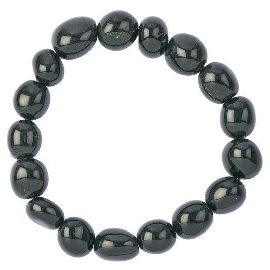 Anthophyllite with Biotitic Tumblestone Bracelet - Crystal Nest