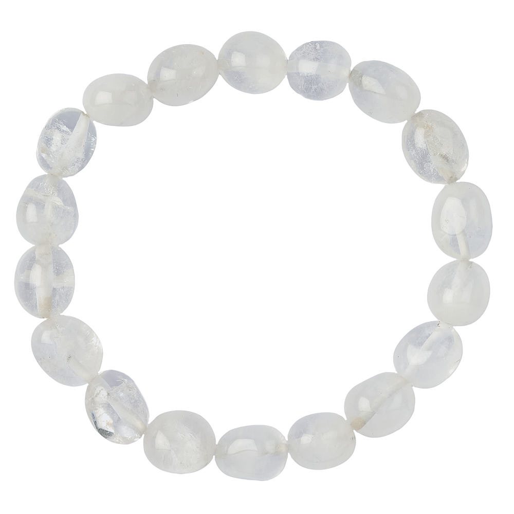 Clear Quartz Tumblestone Bracelet - Crystal Nest