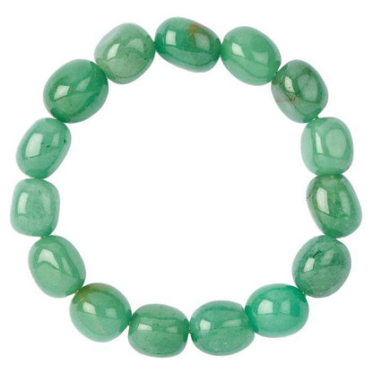 Green Aventurine Tumblestone Bracelet - Crystal Nest