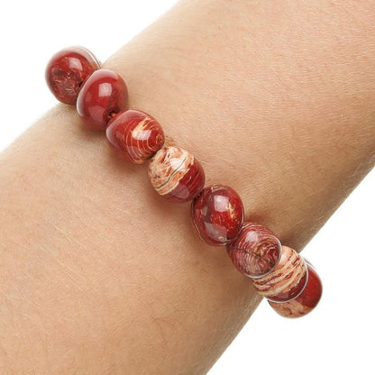 Convoluted Jasper Tumblestone Bracelet