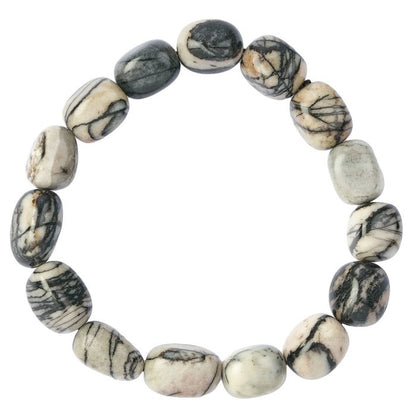 Net Jasper Tumblestone Bracelet