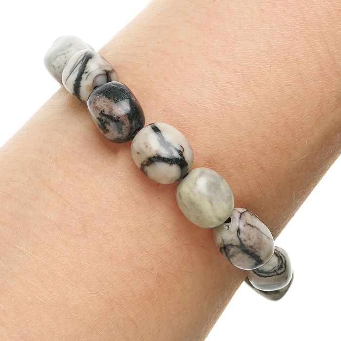 Net Jasper Tumblestone Bracelet