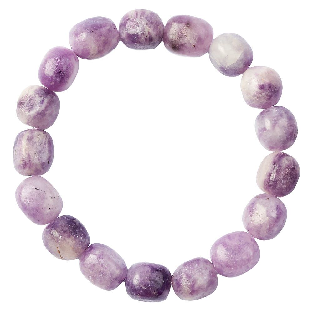 Lepidolite Tumblestone Bracelet - Crystal Nest