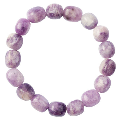 Lepidolite Tumblestone Bracelet - Crystal Nest