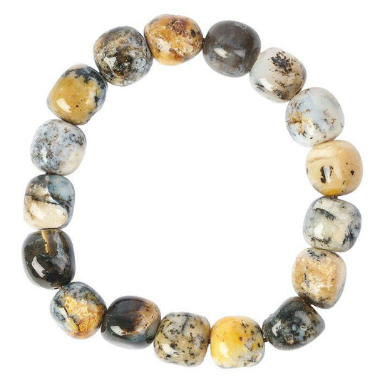 Dendrite Opal Tumblestone Bracelet - Crystal Nest