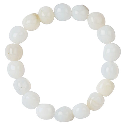 White Opal Tumblestone Bracelet - Crystal Nest