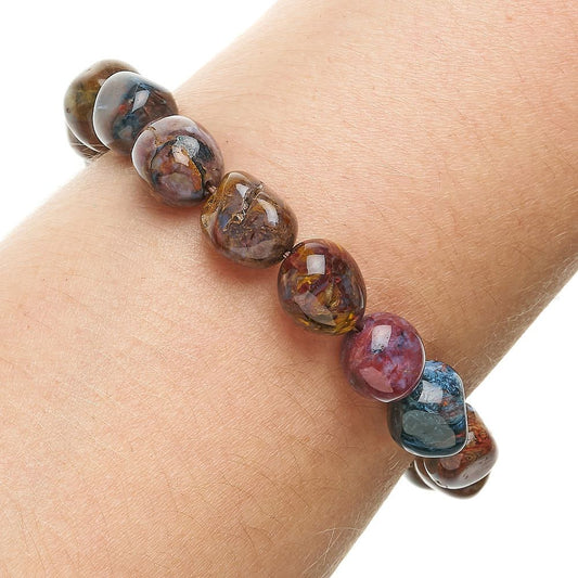Pietersite Tumblestone Bracelet - Crystal Nest