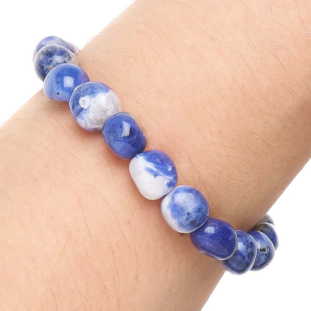 Sodalite Tumblestone Bracelet - Crystal Nest