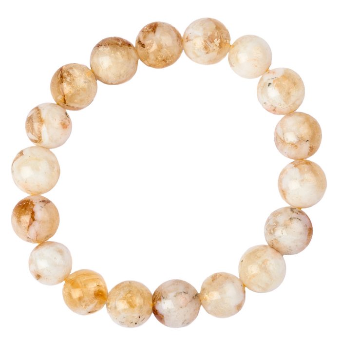 Citrine Bead Bracelet - Crystal Nest