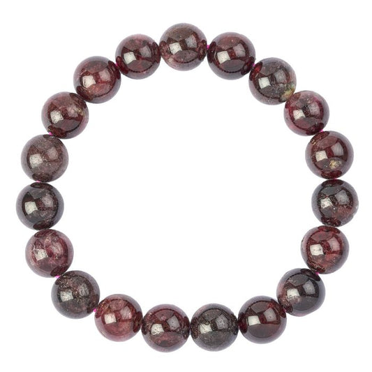 Garnet Bead Bracelet - Crystal Nest