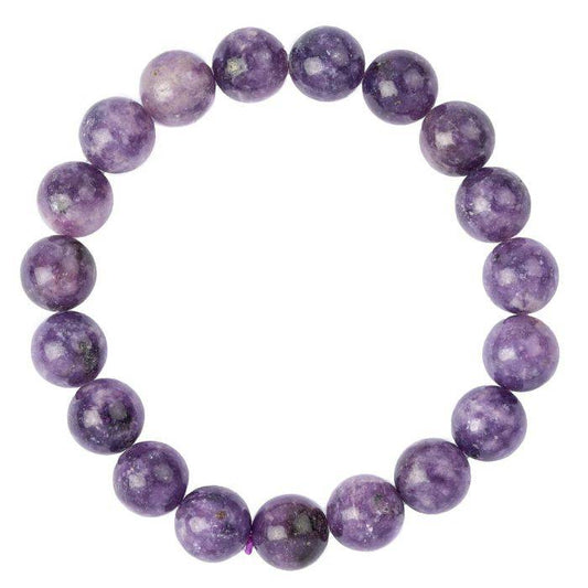 Lepidolite Bead Bracelet - Crystal Nest