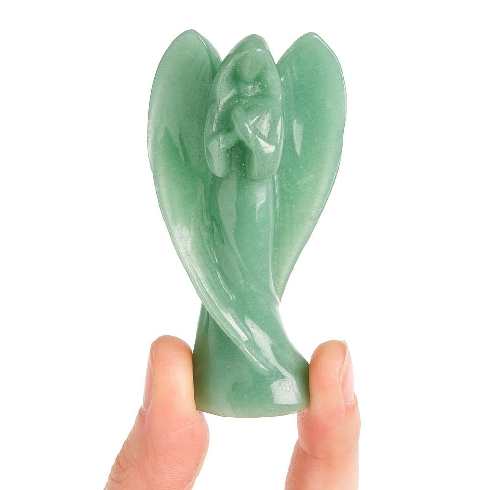 Green Aventurine Angel Mary