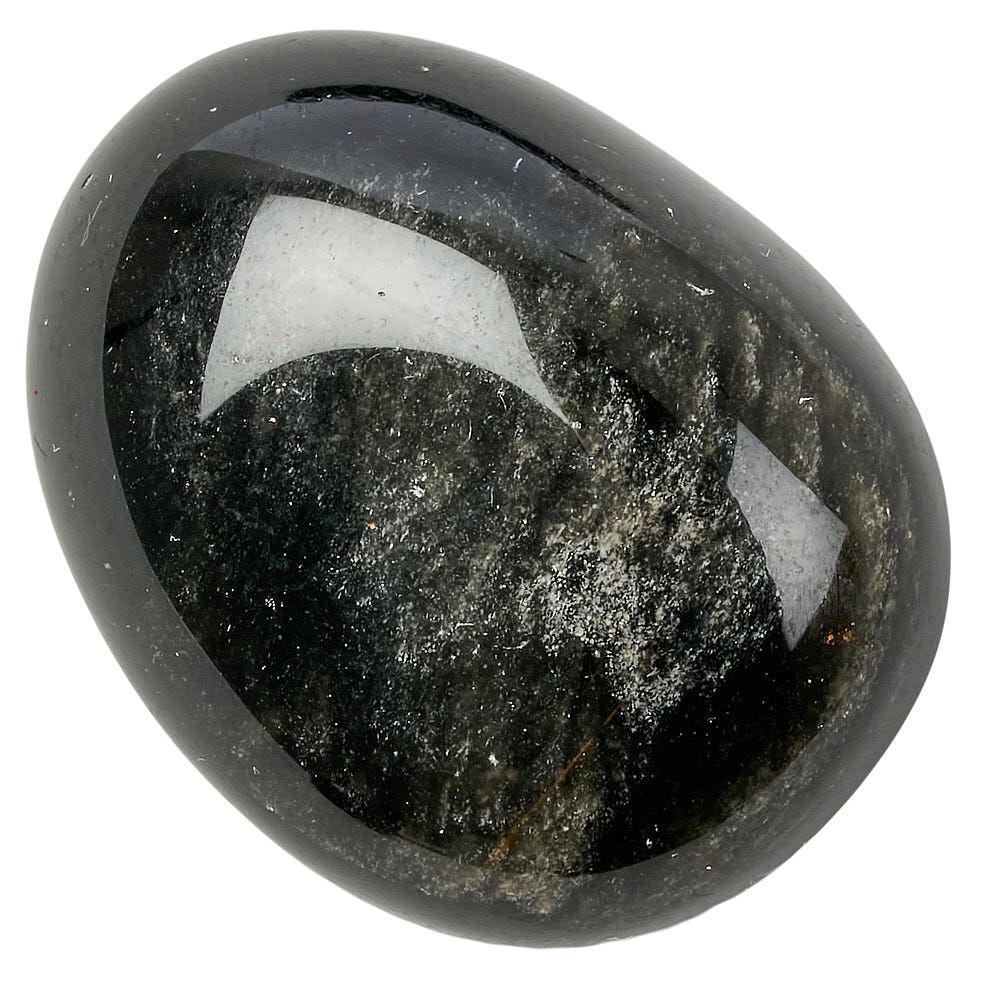 Black Obsidian Tumblestone | Medium - Crystal Nest
